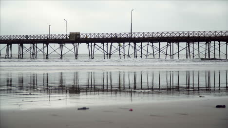 Pacasmayo,-La-Libertad,-Peru-Luftaufnahme-Des-Pacasmayo-Piers-In-La-Libertad,-Peru