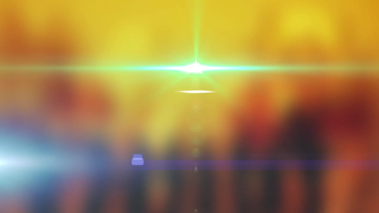 animación de puntos de luz sobre un fondo borroso