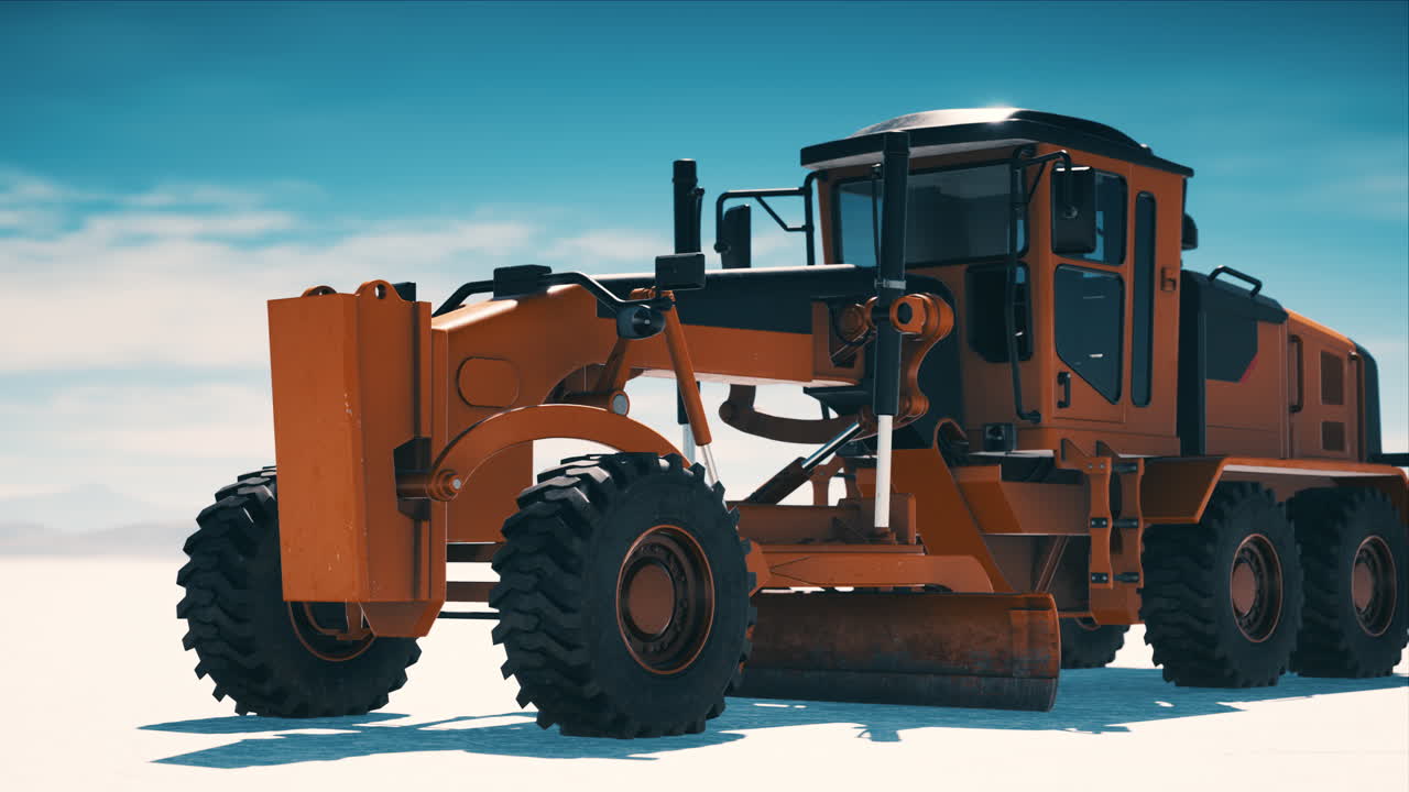 소금 사막 도로 에 있는 도로 등급 기계