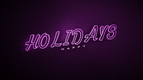 Felices-Fiestas-Monocromáticas-En-Degradado-Púrpura-Oscuro