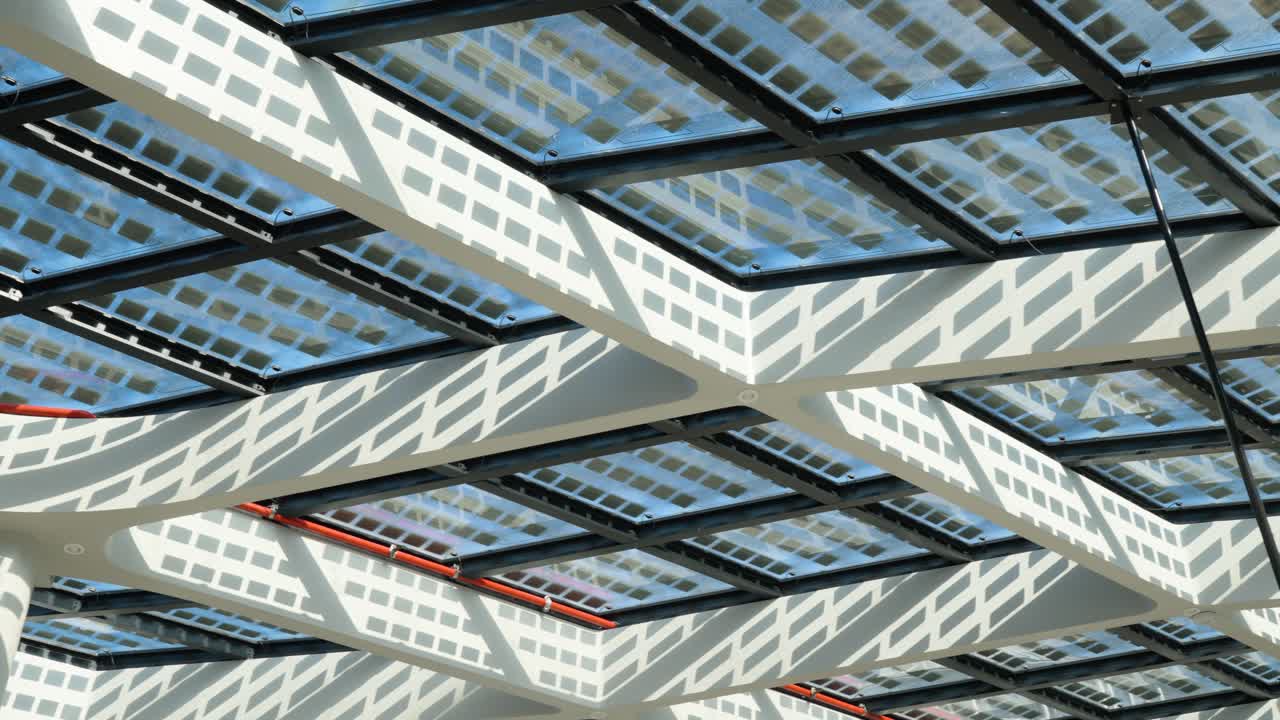 벨기에 나무르 에 있는 tec 버스 역 의 현대적 인 천장 설계 - 파닝  ⁇