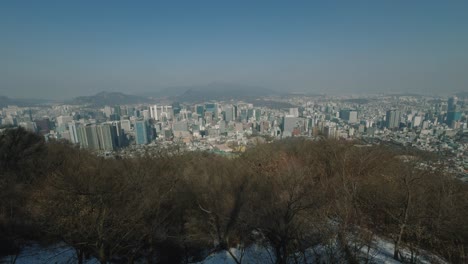 views from the top of namsan tower seoul