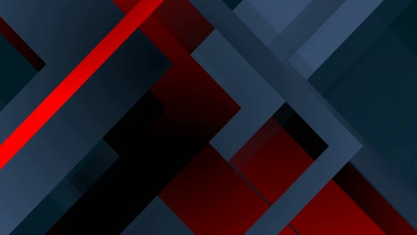 tecnología azul oscuro y rojo fondo de movimiento abstracto geométrico