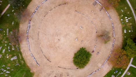 greenwood cemetery circles, brooklyn, new york pano