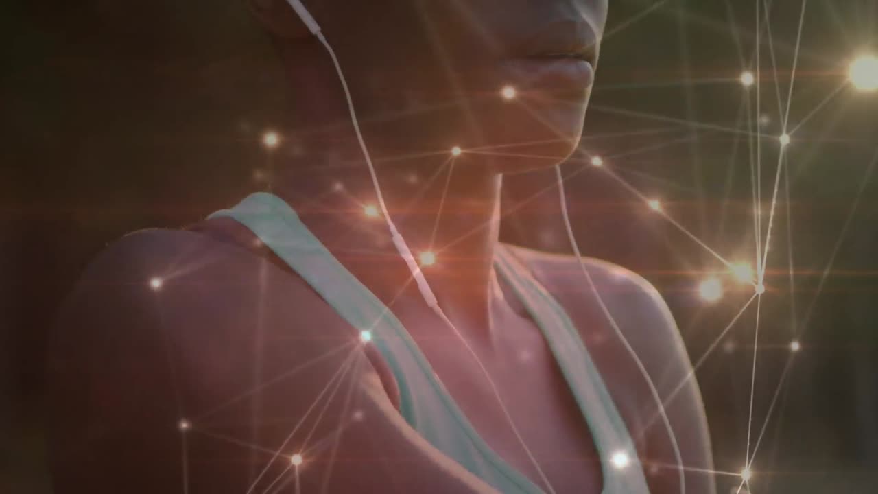 숲에서 여성의 스트레칭 운동에 대한 연결 네트워크의 활성화