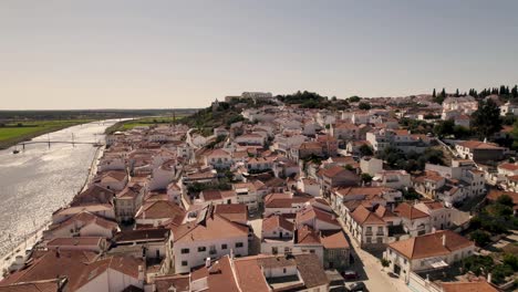 idyllic portuguese city seen from above