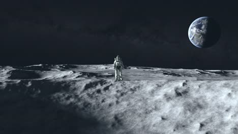 astronaut on the moon