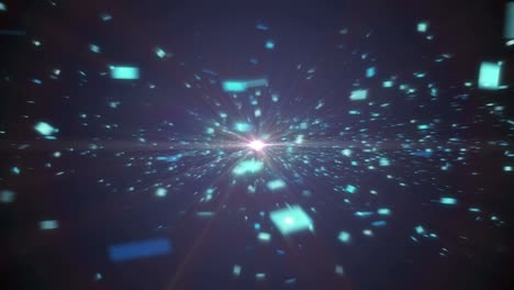 particle galaxy abstract 4k