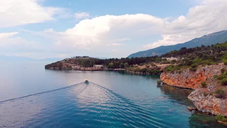 Aerial-shot-of-Macedonia-coast