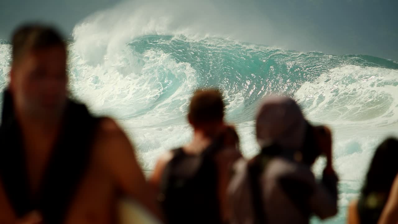 jet ski passes over a wave