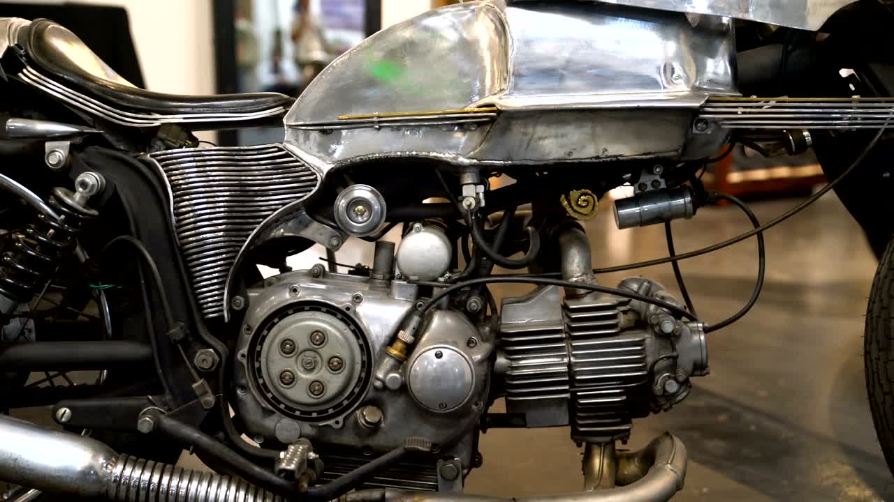 motocicleta de época estilo de época