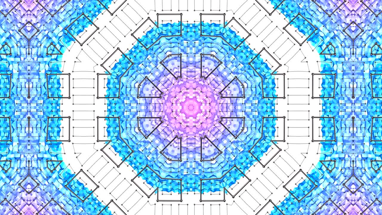 4k low poly фоновая анимация в цикле. бесшовная 3d-анимация в современном геометрическом стиле low poly с градиентными цветами. творческий простой синий красный фон. v 1 круговая структура с сеткой