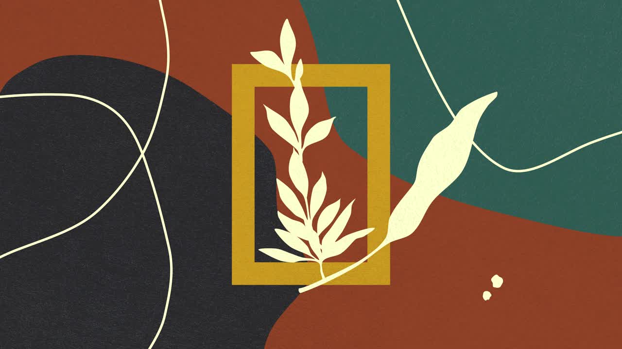 레트로 미니멀리즘 컬러 로맨틱 배경