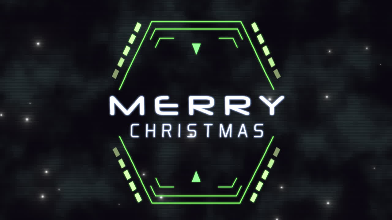 feliz navidad con elementos hud