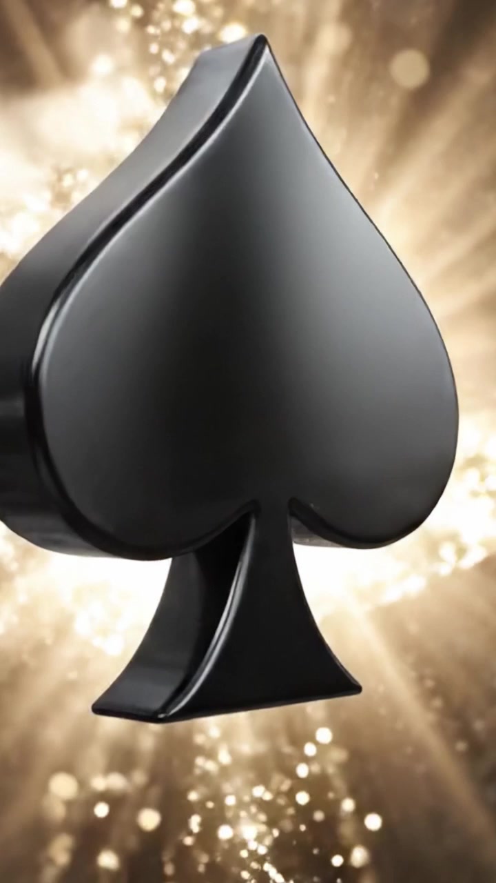A Dramatic Transformation of the Iconic Black Spade Symbol From a Simple Background to a Vibrant Burst of Light, Capturing the Essence of Elegance and Intrigue.