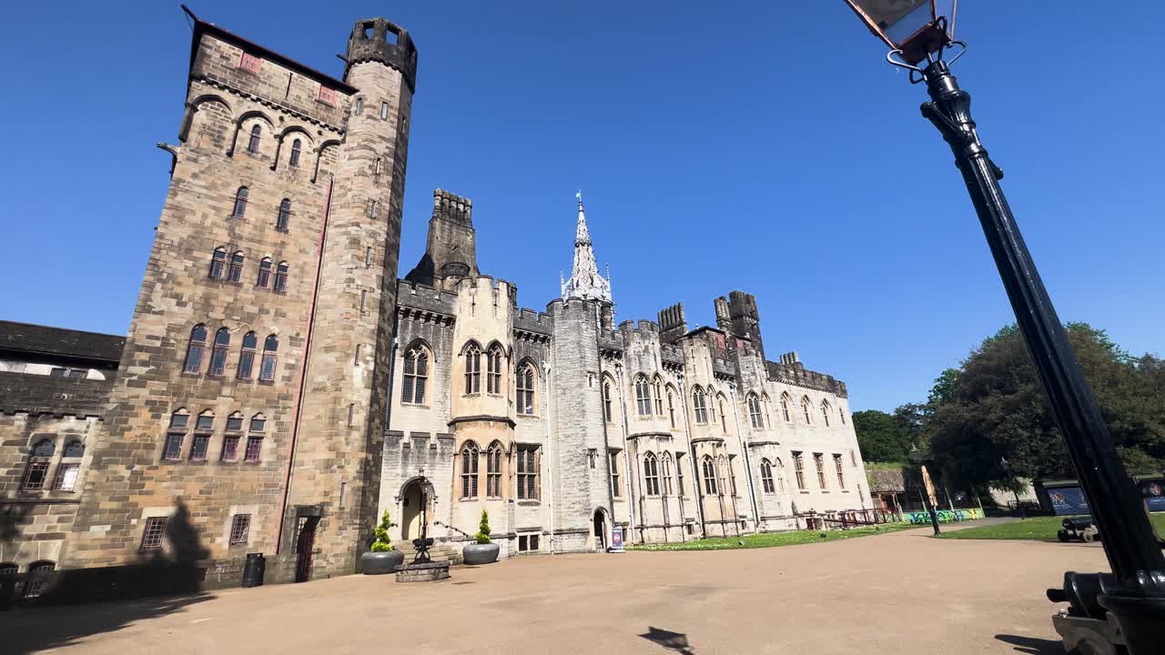 Wales Cardiff Castle Apartments Building Exterior