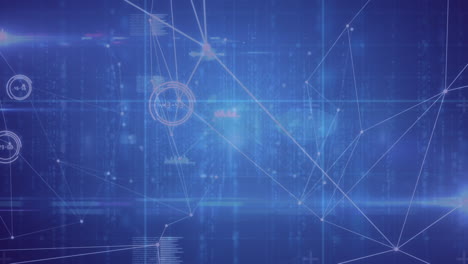 animación de la red de conexiones a través del procesamiento de datos