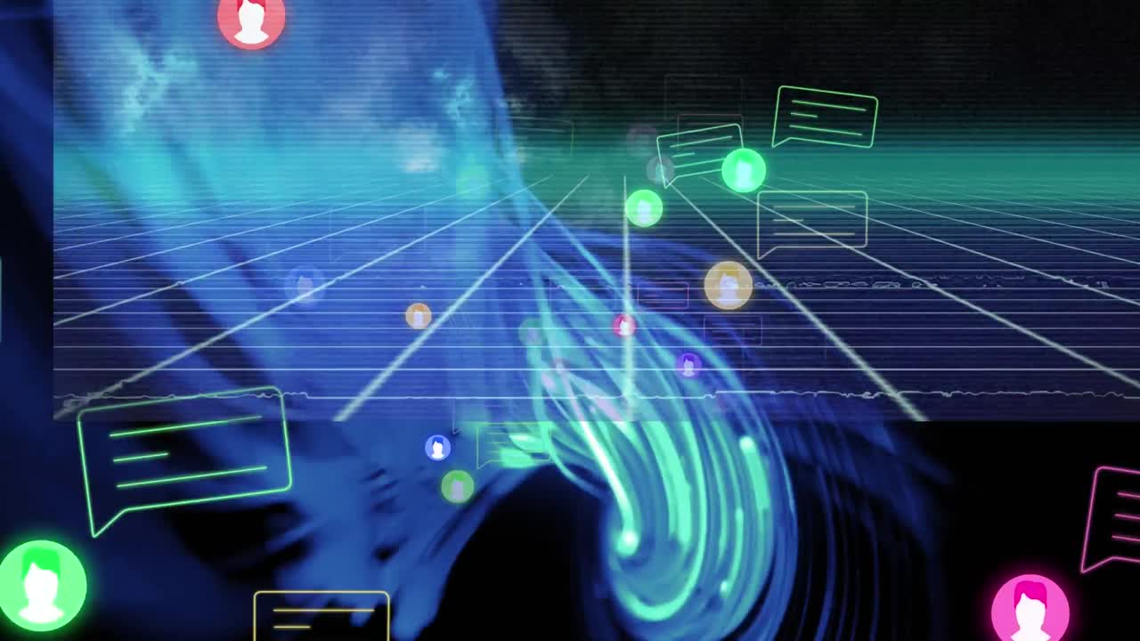 미디어 아이콘 위의 모양의 애니메이션