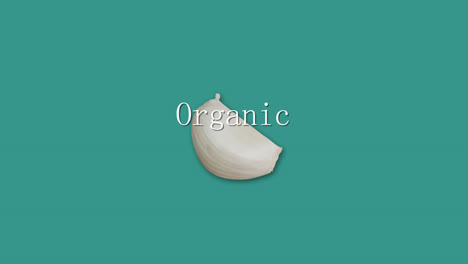 digitally generated video of garlic