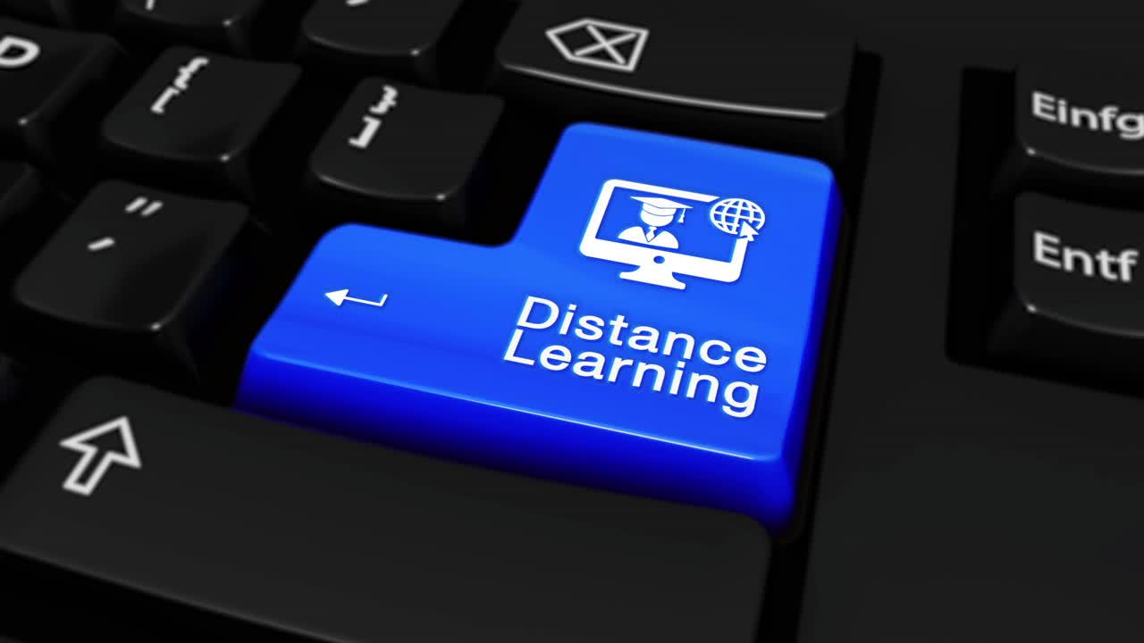 Distance Learning Key on a Keyboard