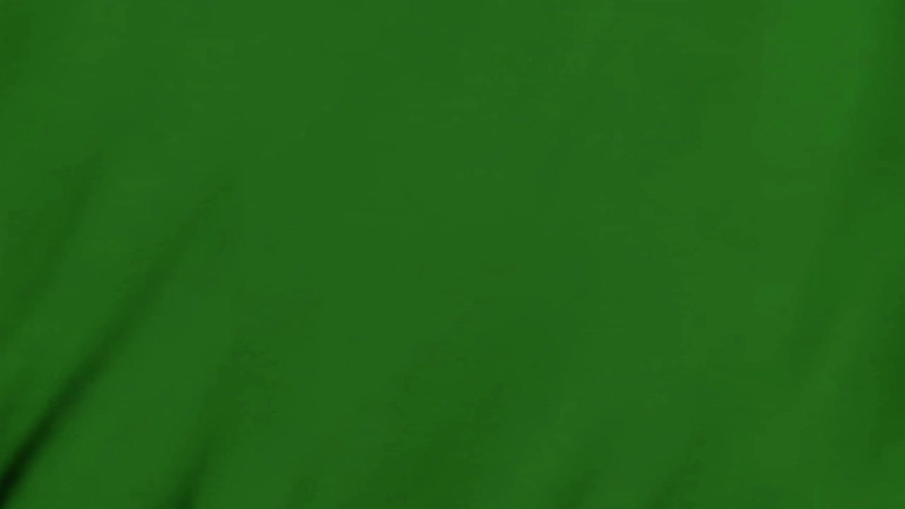 Tecido Verde Abstrato Ondulando ao Vento