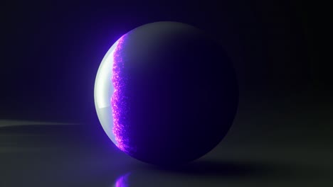 esfera púrpura brillante