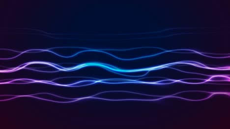 blue purple neon waves abstract technology motion background