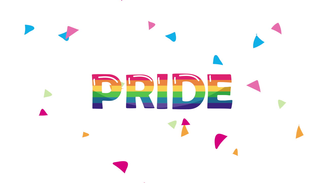 orgullo del arco iris texto gráfico