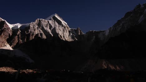 Sun-rise-on-basecamp-wide-shot