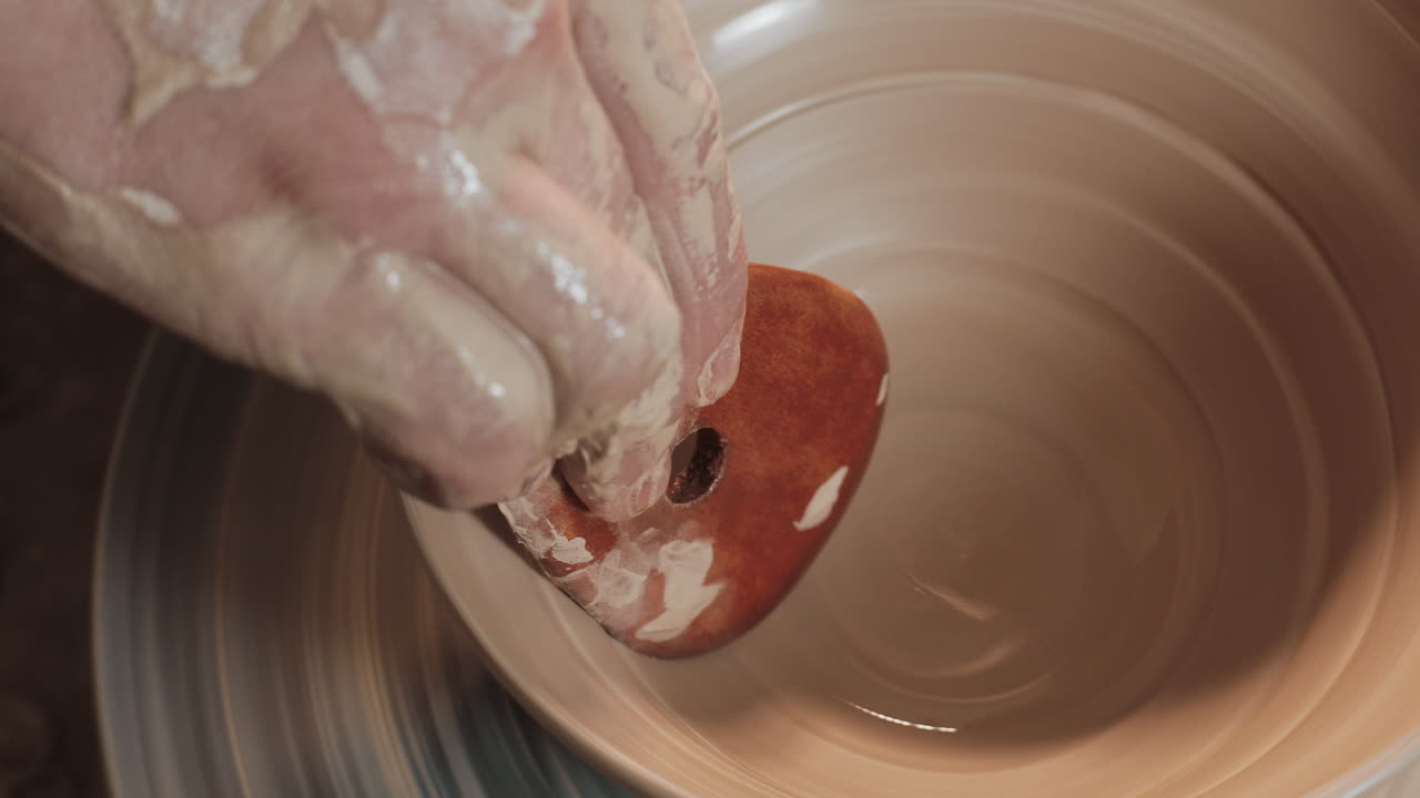 Pottery Making Process on a Wheel