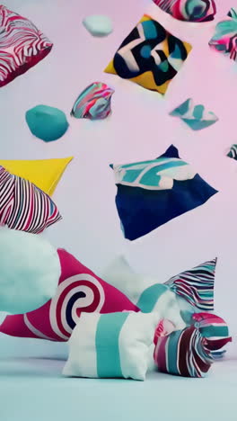 almohadas decorativas de colores