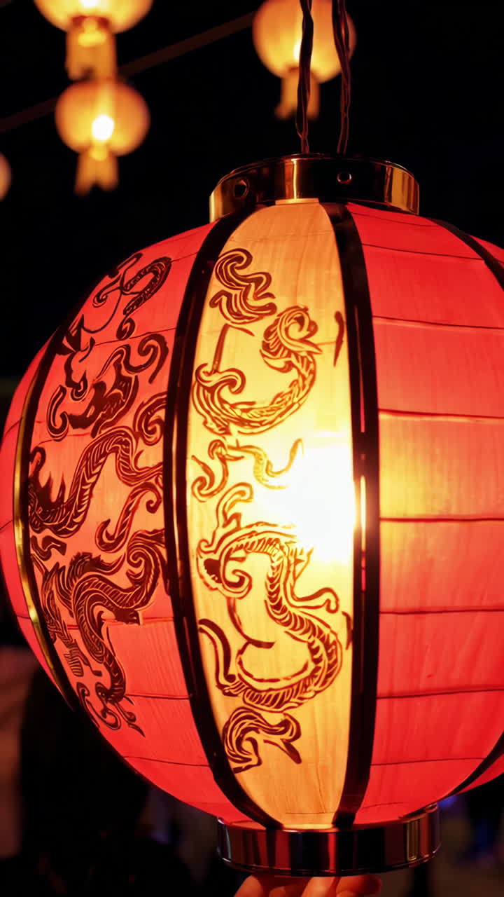 Chinese Lantern Festival at Night