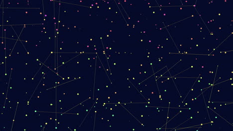 mapa celeste y estrellas vibrantes en el cielo oscuro