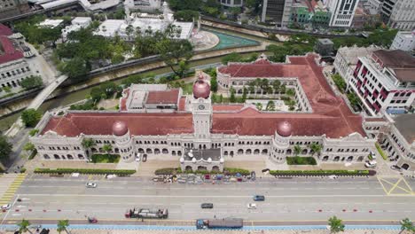 Edificio-Del-Sultán-Abdul-Samad-En-Kuala-Lumpur,-Malasia