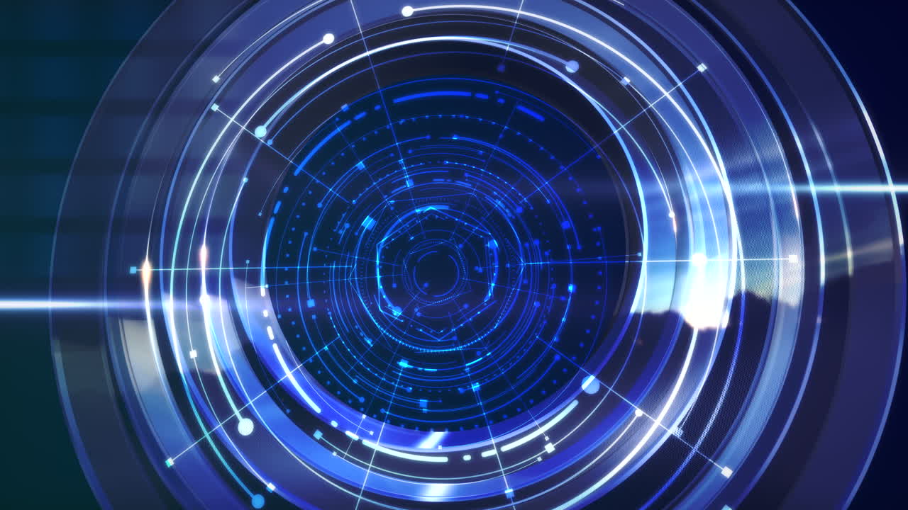 intro notizie animazione grafica con linee e forme circolari sfondo astratto 3