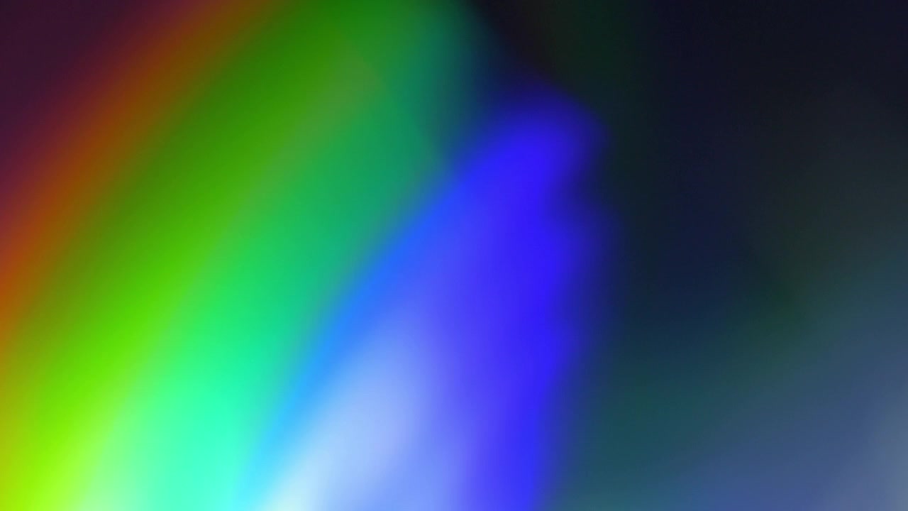 Vibrant Rainbow Light Leaks and Lens Flares Transition