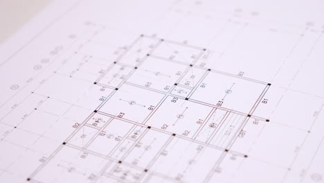 Detail of architecture design blueprint house plan