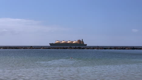 Marine Giant: Gas Tanker Transports LNG Along Tenerife&rsquo;s Shores