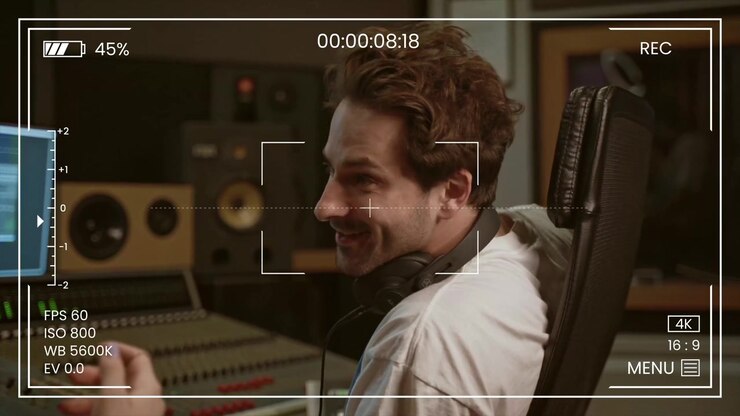 Cinematic Camera Overlays Pack After Effects Template with Viewfinder Recording Focus Zoom Interface Effects