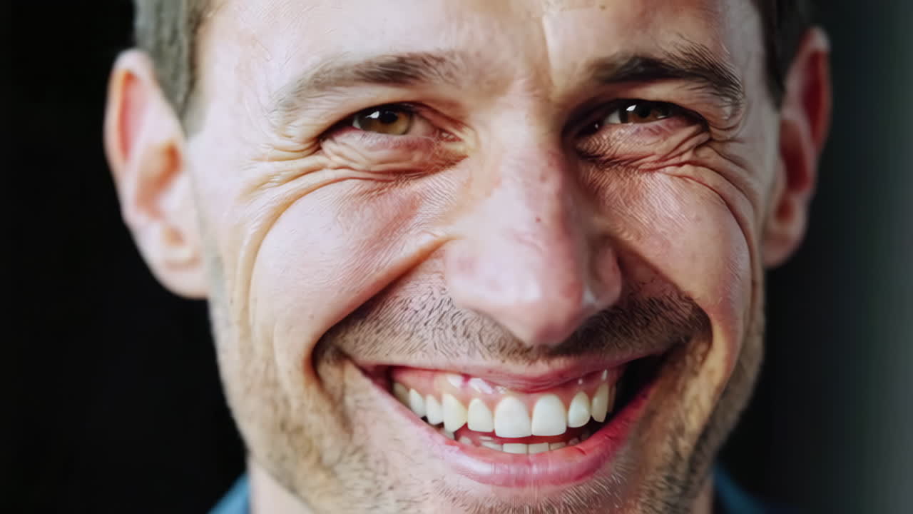 retrato de un hombre feliz