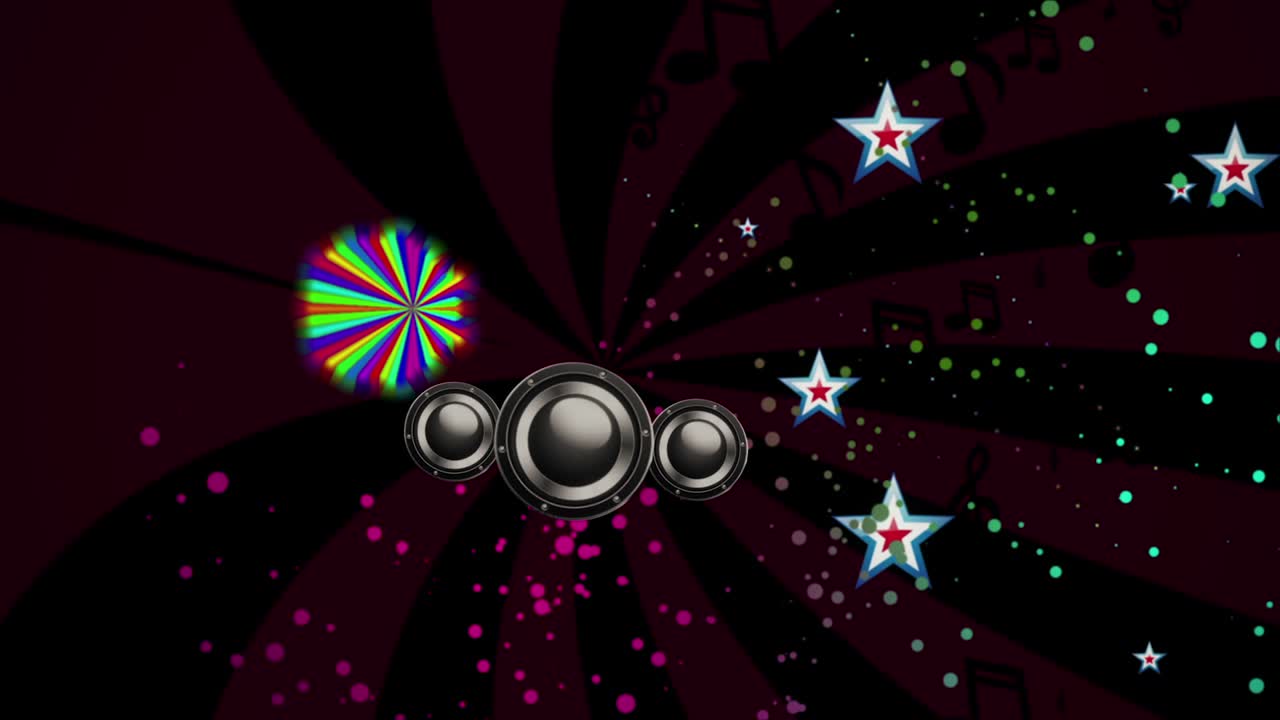 음향 스트럼 빈티지 vj 루프