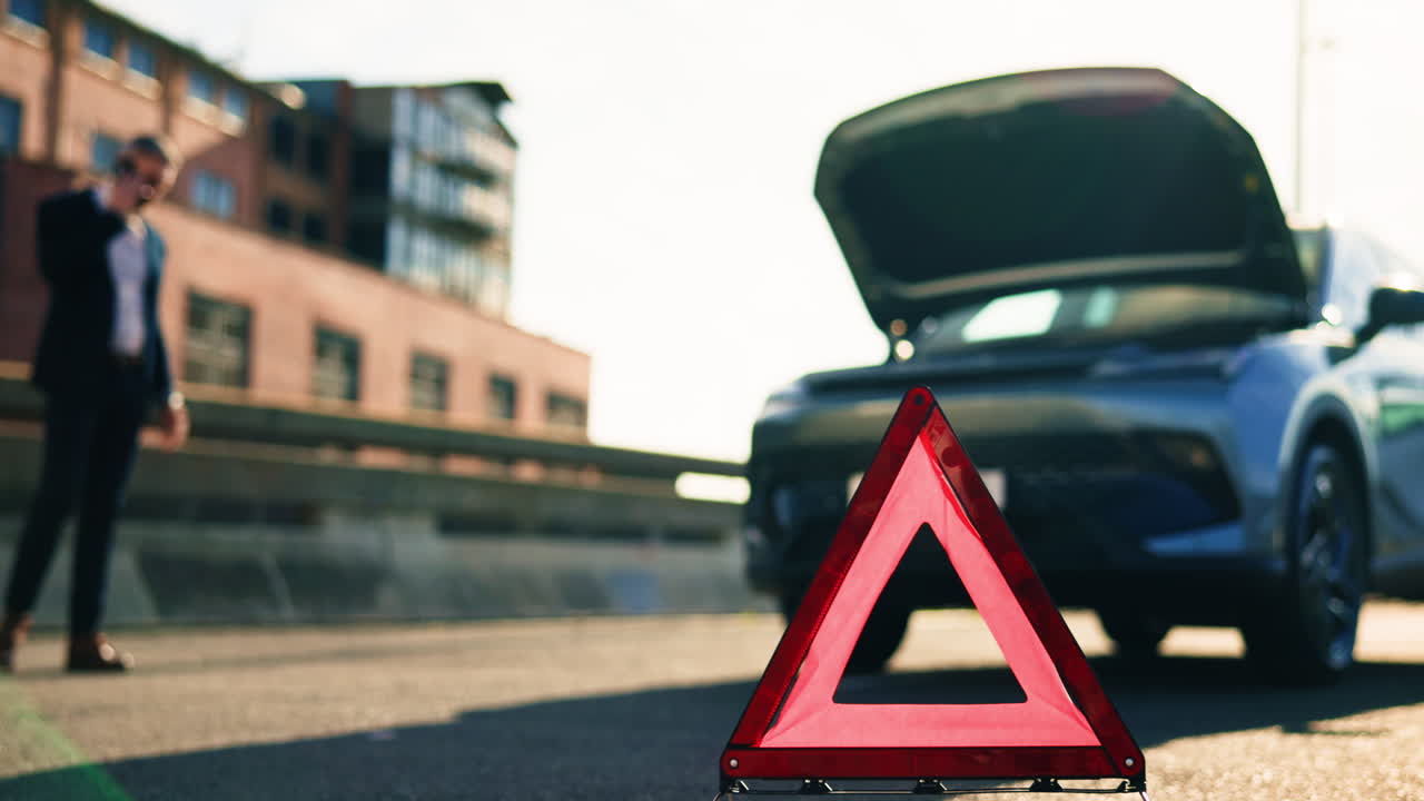 Car Breakdown on the Road