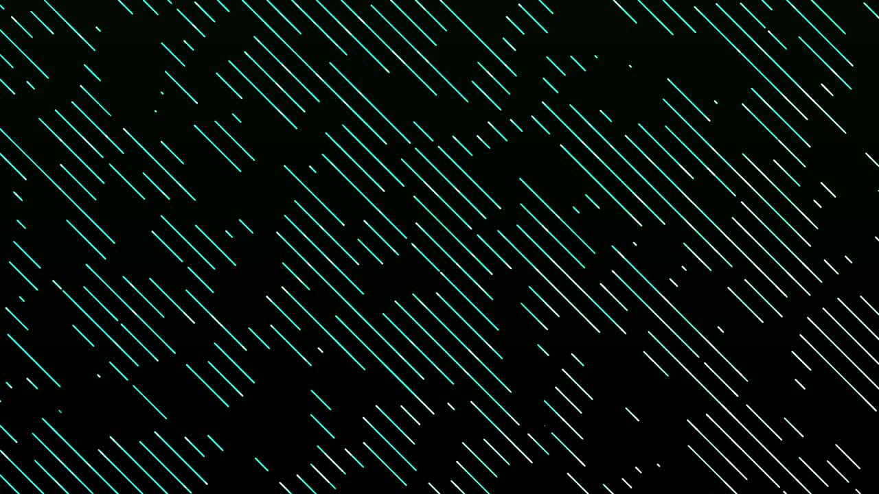 fondo abstracto con líneas verdes diagonales que fluyen a través de la pantalla. fondo de gráficos de movimiento. patrón geométrico. animación de bucle vj sin costuras de 4k uhd