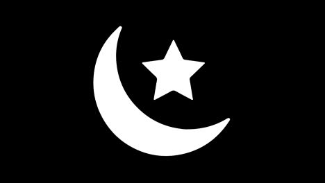 eid islamic icon vintage twitched bad signal animation.