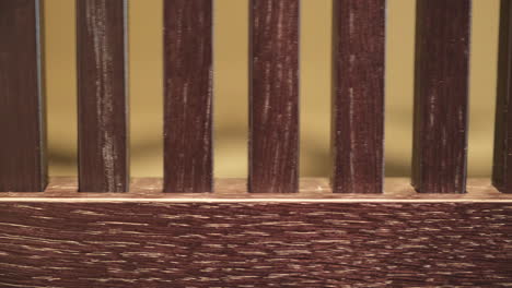 primer plano de una partición de madera