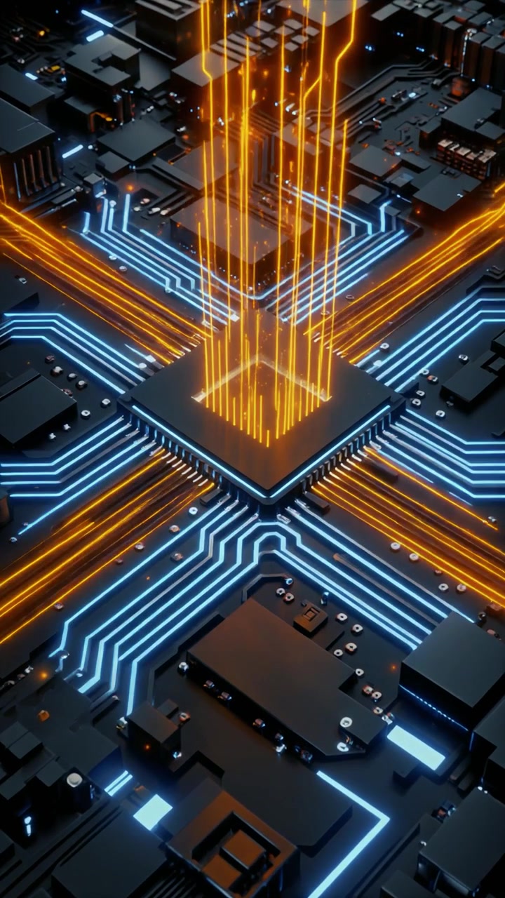 Digital Data Processing on a Futuristic Computer Processor Chip