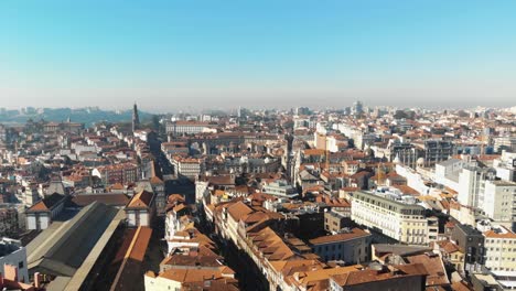 4k aerial drone footage of the coastal city of porto in northwest portugal