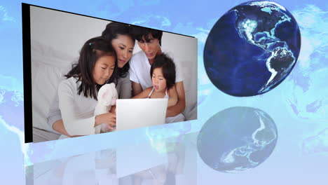 International-families-using-internet-with-an-Earth-image-courtesy-of-Nasa.org