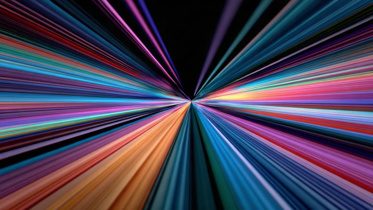 A Visually Striking Journey Through Colorful Light Beams Invokes Imagination and Transports the Viewer Into a Vivid World of Abstract Art and Vibrant Patterns