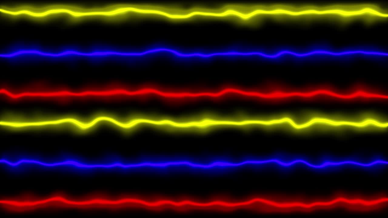 Neon line illumination animation motion graphics